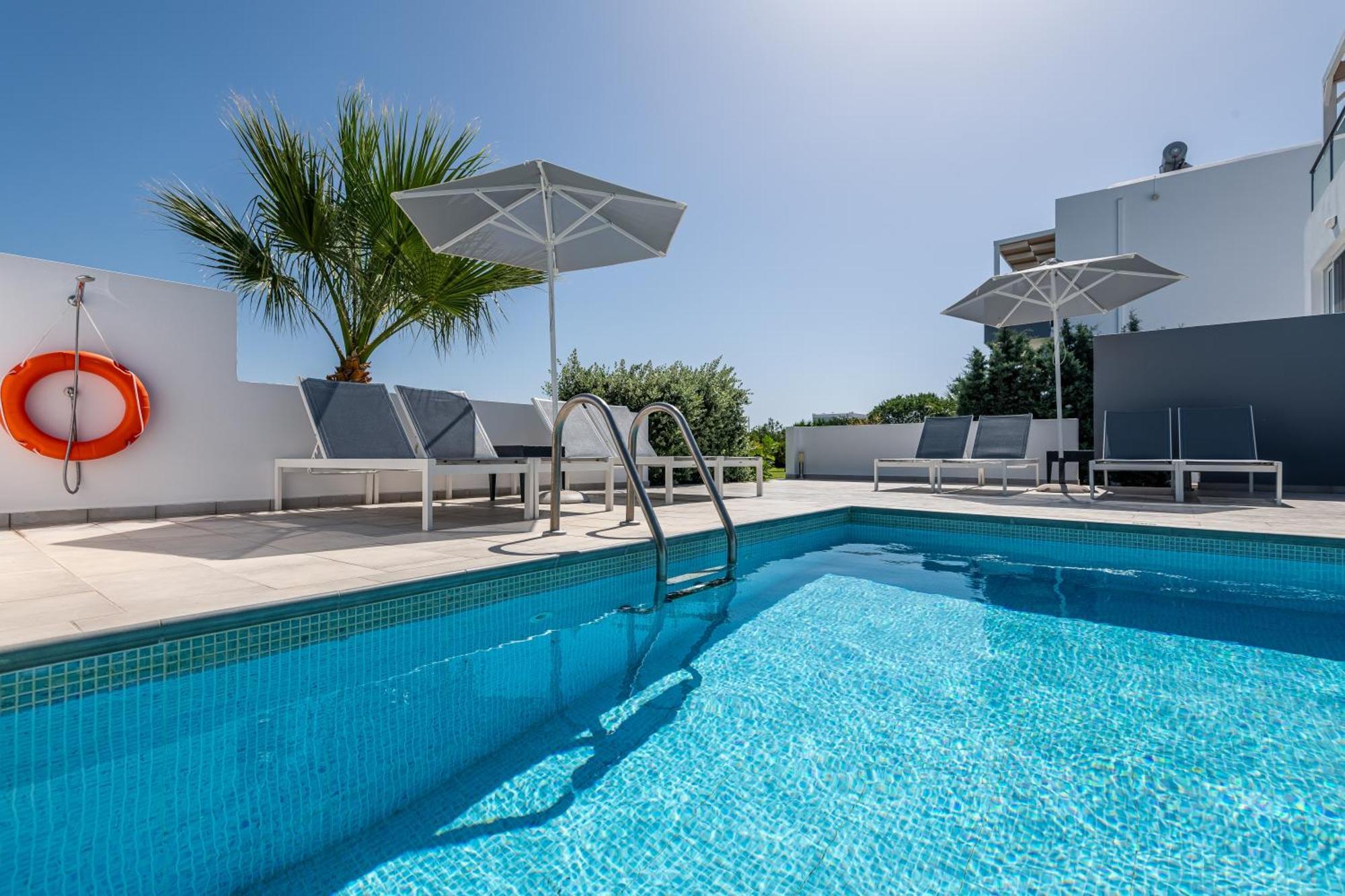 Asteria Pearl Villa 2 With Rooftop Jacuzzi Tigaki Exterior foto